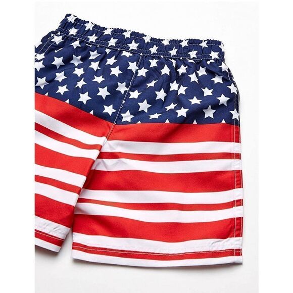 FREESTYLE Revolution 12M Boys' Stars and Stripe RashGuard Top and Shorts Set - Picture 6 of 8